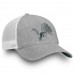 Men's Detroit Lions NFL Pro Line by Fanatics Branded Heathered Gray/White Lux Slate Trucker Adjustable Hat 2998597